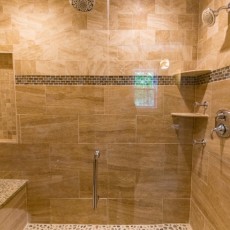 Shower and Tub with Custom Tile NJ